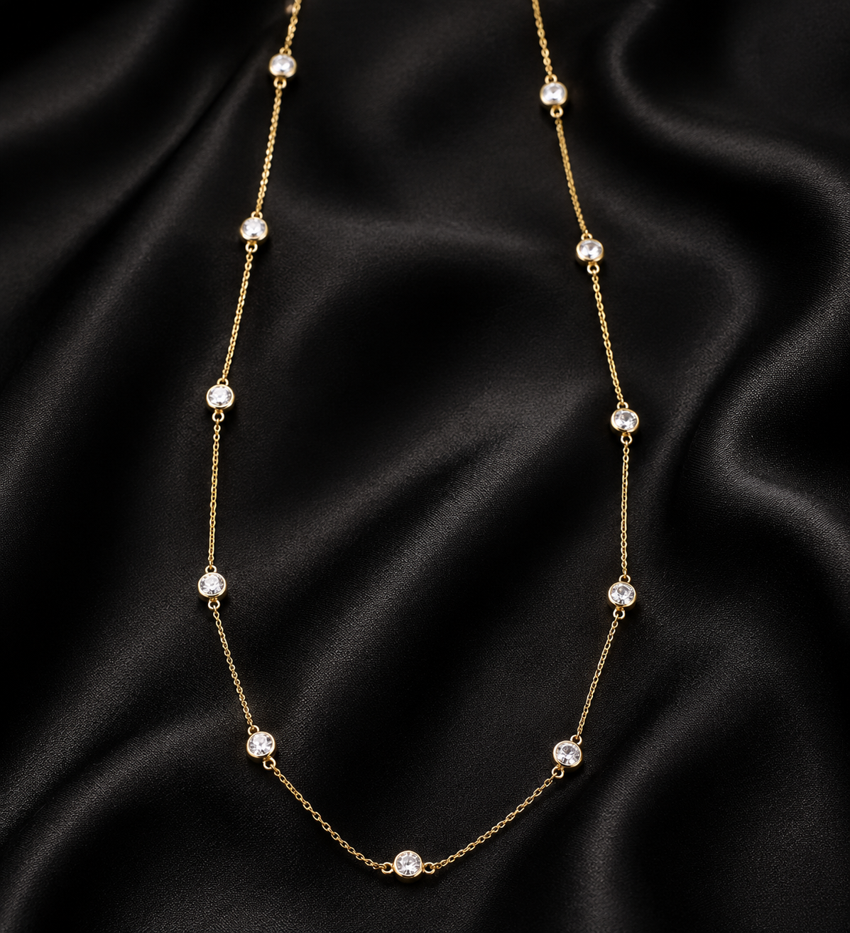 Diamond Station Necklace
