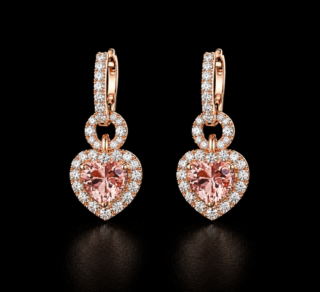 Heart Drop Aretes