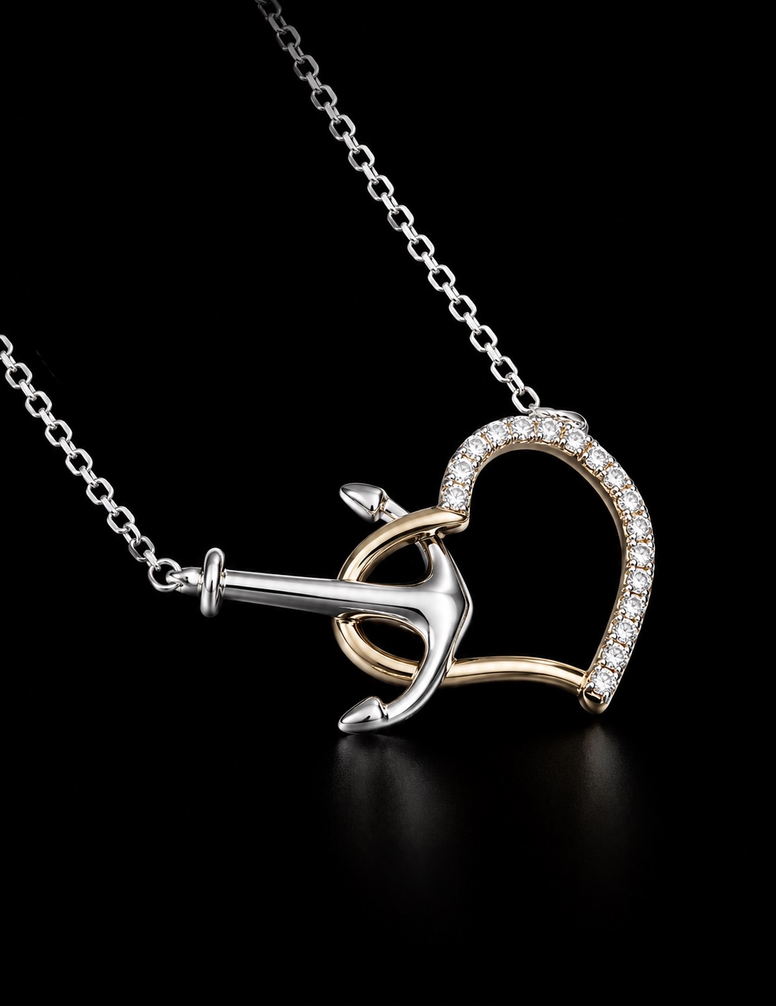 Anchor Heart Pendant