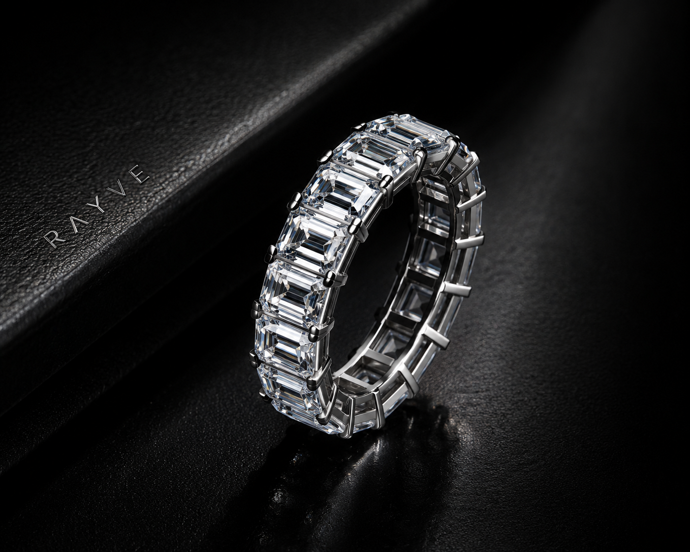 Emerald Eternity Statement Ring