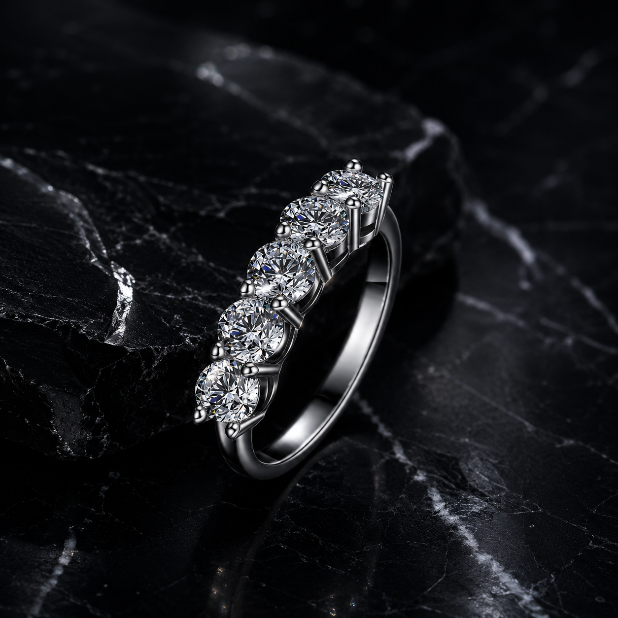 Seven Stone Band Ring