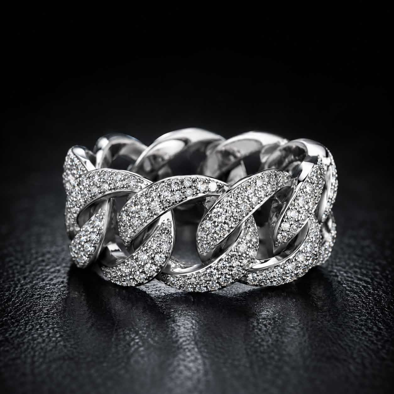 Cuban Pavé Ring